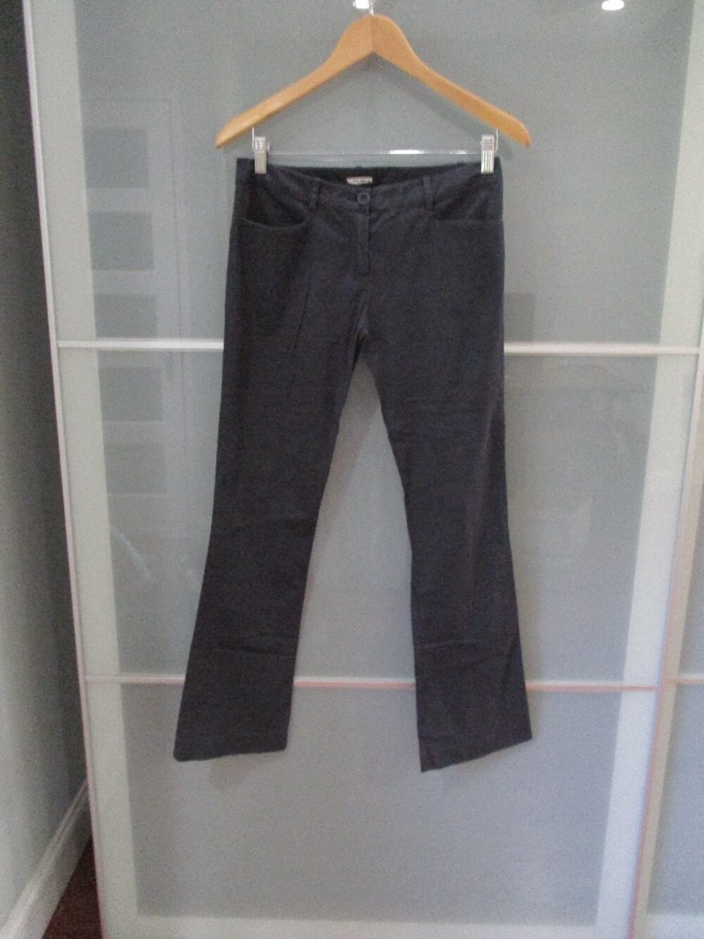 Miu Miu Boot Cut Business Casual Black Pants Size 38